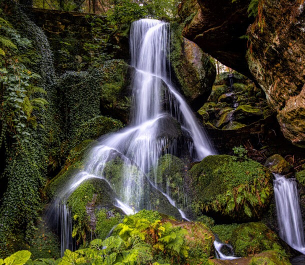 Lichtenhainer Wasserfall im Kirnitzschtal Saechsische Schweiz